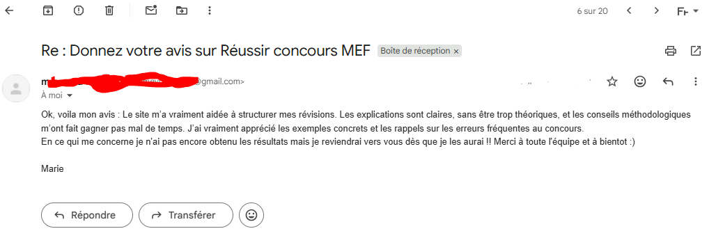 avis site MEF concours